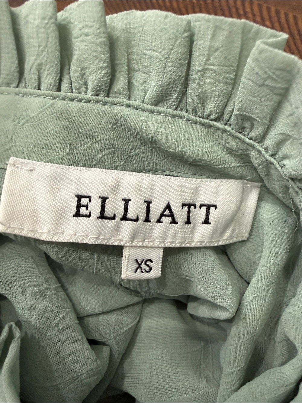 ELLIATT Ruffled Mock-Neck Flutter Sleeve Top - Picture 5 of 10